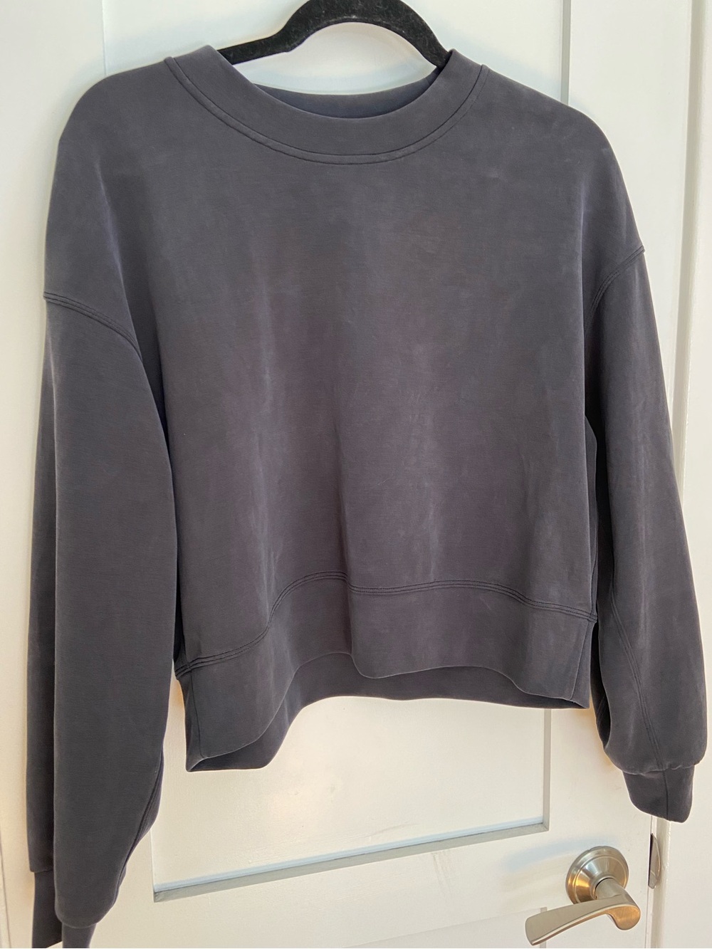 2. Size 6 LULULEMON Washed Black Softstreme Sweatshirt